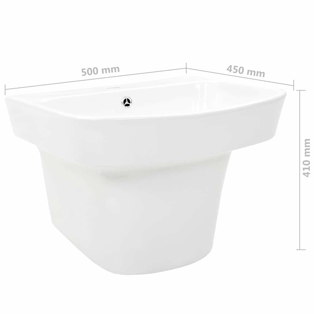 Lavabo 50 x 45 x 41 cm Cerámica Glaseada