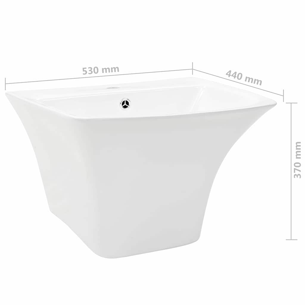 Lavabo 53 x 44 x 37 cm Cerámica Glaseada