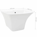 Lavabo 53 x 44 x 37 cm Cerámica Glaseada