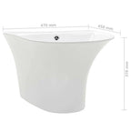 Lavabo 47 x 45 x 37 cm Cerámica Glaseada