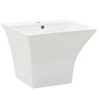 Lavabo de pared de cerámica blanco 500x450x410 mm