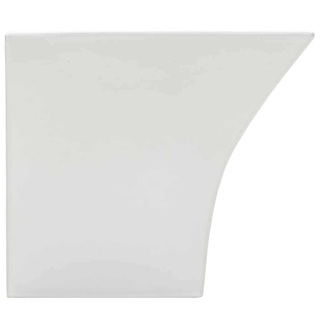 Lavabo de pared de cerámica blanco 500x450x410 mm