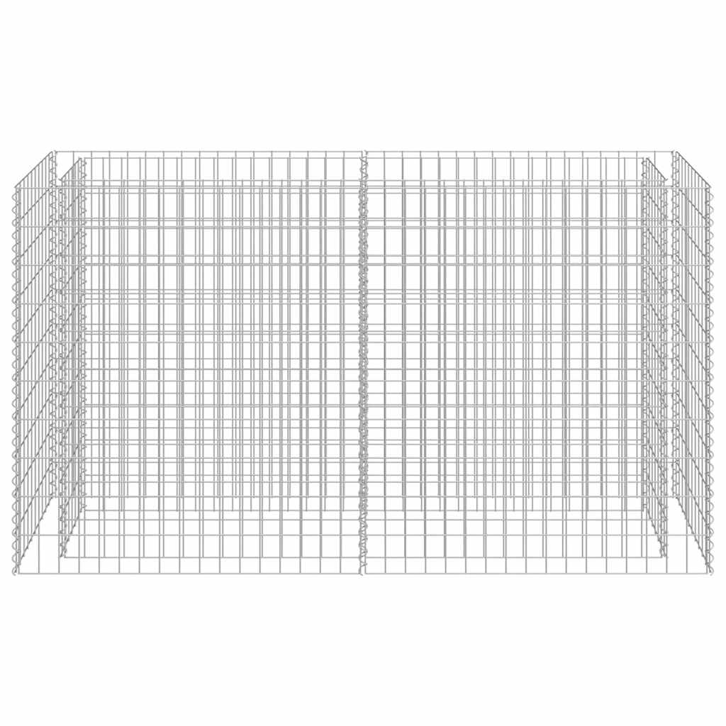 Arriate de gaviones de acero 180x50x100 cm