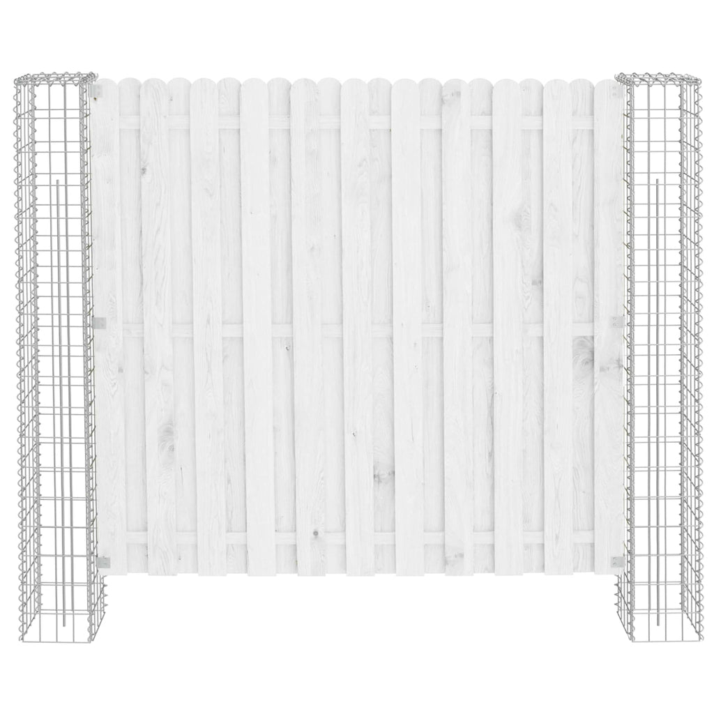 Poste de Valla 2 pcs Plateado 20 x 20 x 190 cm Metal