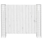 Poste de Valla 2 pcs Plateado 20 x 20 x 190 cm Metal