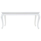Mesa de comedor blanco brillante 179x89x81 cm