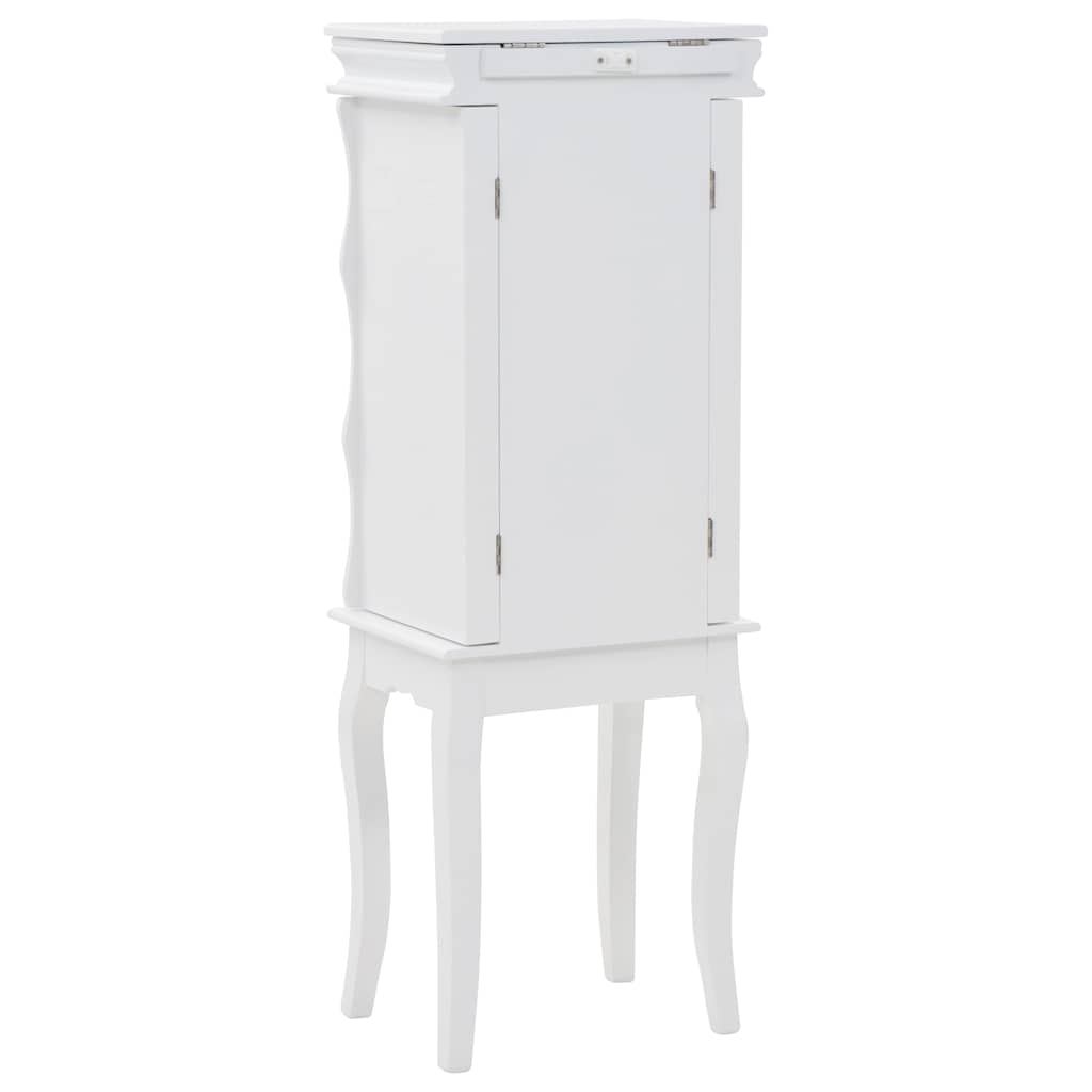 Armario joyero de pie blanco