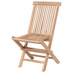 Set de comedor de jardín plegable 7 piezas madera maciza teca