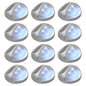 24-piece Round Black LED Outdoor Solar Wall Lights