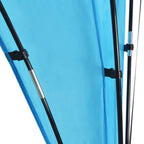 Carpa de fiesta arco azul claro 450x450x265 cm