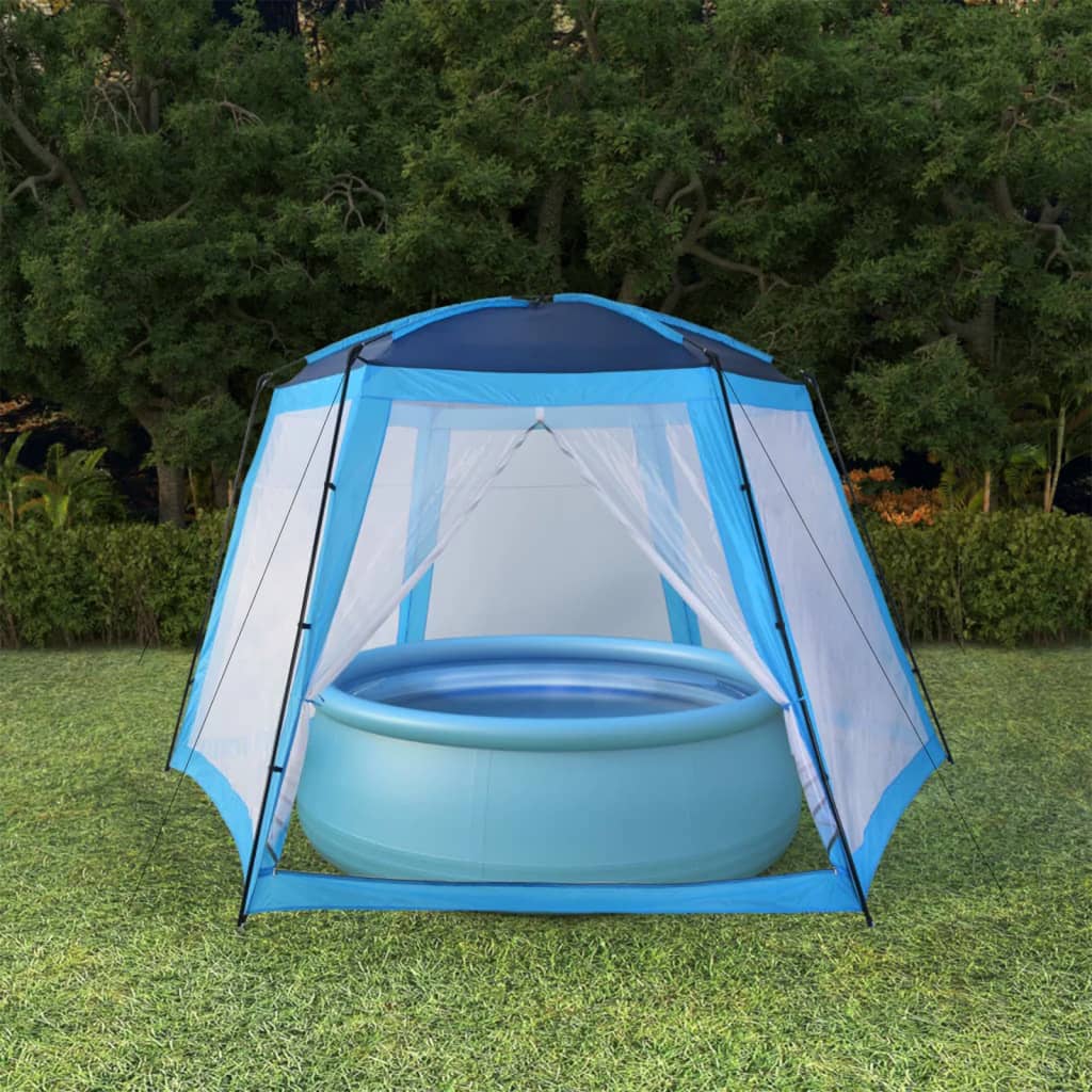 Tenda para piscina de tecido amarelo 500x433x250 cm