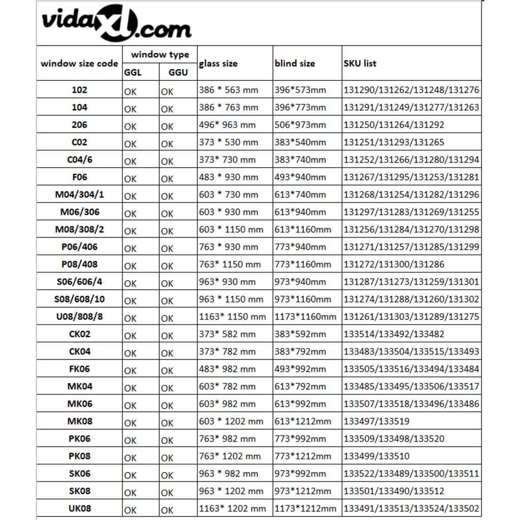 Persiana enrollable opaca blanca PK06