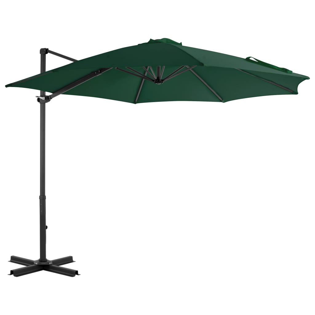Sombrilla de jardín voladiza con palo de acero arena 250x250 cm