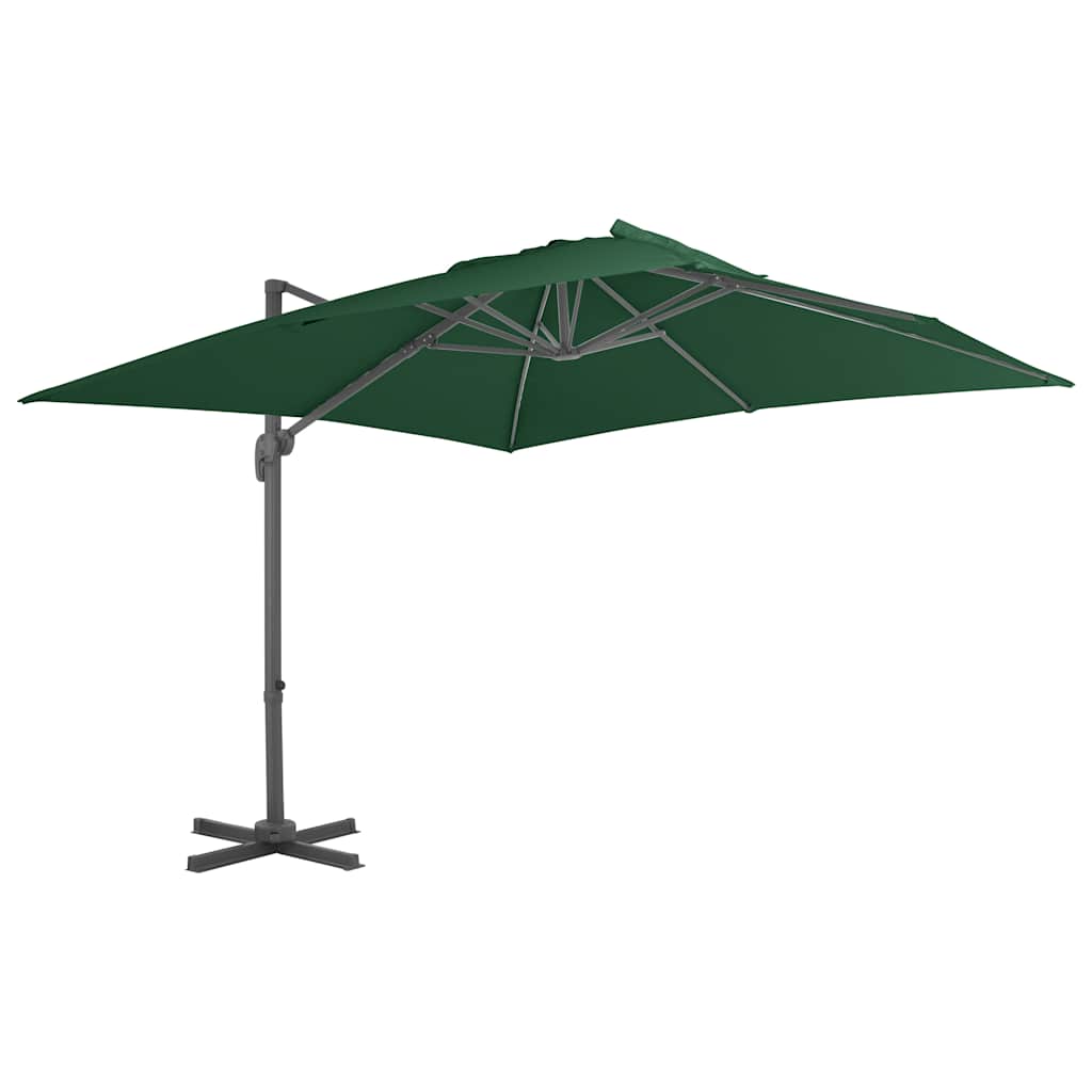 Sombrilla de jardín voladiza con palo de acero arena 250x250 cm