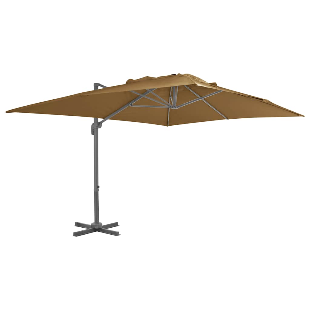 Cantilever Garden Parasol with Aluminum Pole 300x300 cm Sand