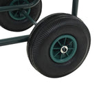 Carrito de manguera para jardín conector de 1/2" acero 75 m