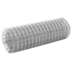 Alambrada de gallinero acero con recubrimiento PVC gris 10x1 m