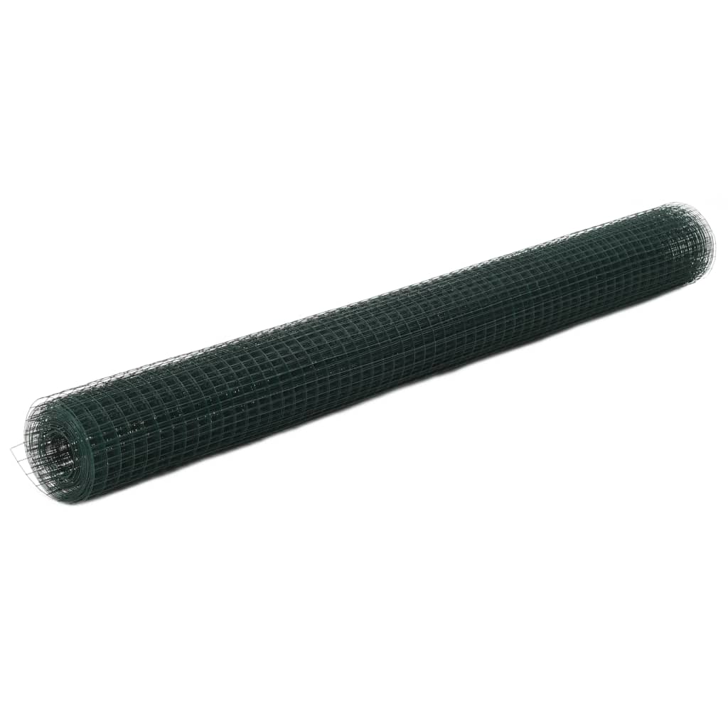 Alambrada de gallinero acero con recubrimiento PVC gris 10x1 m