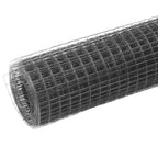 Alambrada de gallinero acero con recubrimiento PVC gris 10x1 m