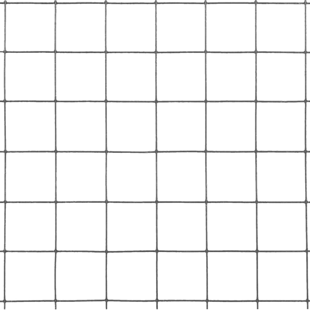 Alambrada de gallinero acero con recubrimiento PVC gris 10x1 m
