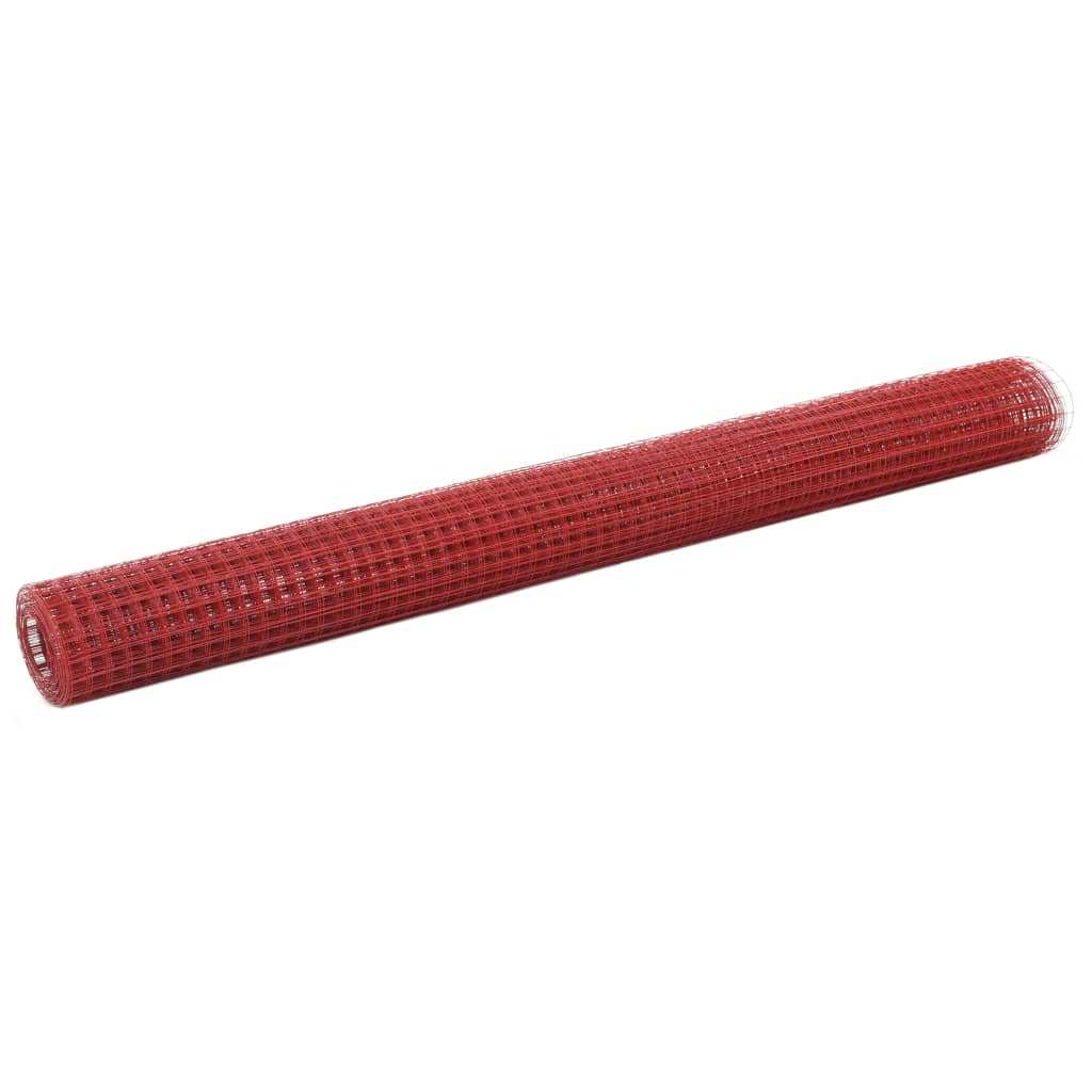 Alambrada de gallinero acero galvanizado plateado 25x1,2 m