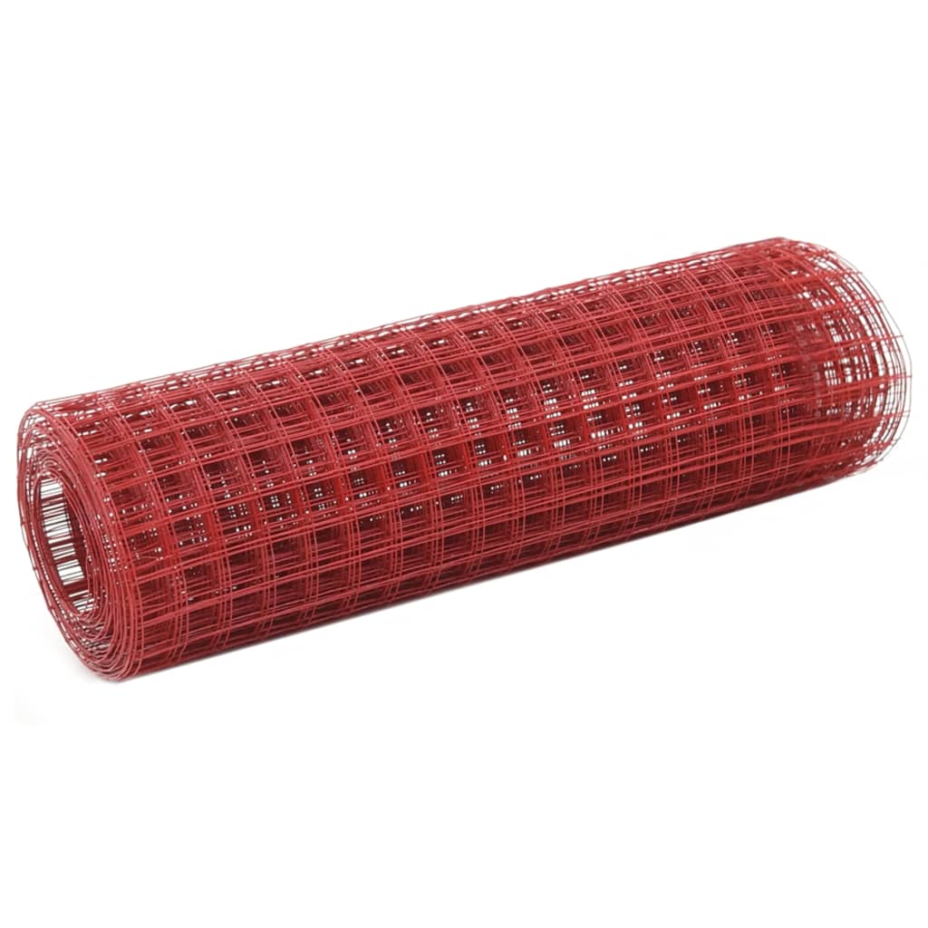Alambrada de gallinero acero galvanizado plateado 25x1,2 m