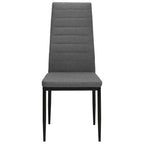 Sillas de comedor 6 unidades de tela gris claro