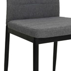 Sillas de comedor 6 unidades de tela gris claro