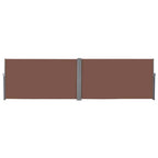 Toldo lateral retráctil 160x600 cm marrón