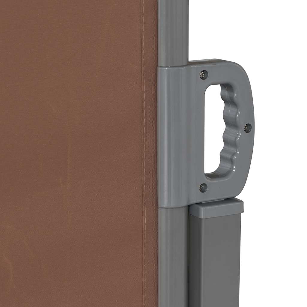 Toldo lateral retráctil 160x600 cm marrón