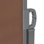 Toldo lateral retráctil 160x600 cm marrón