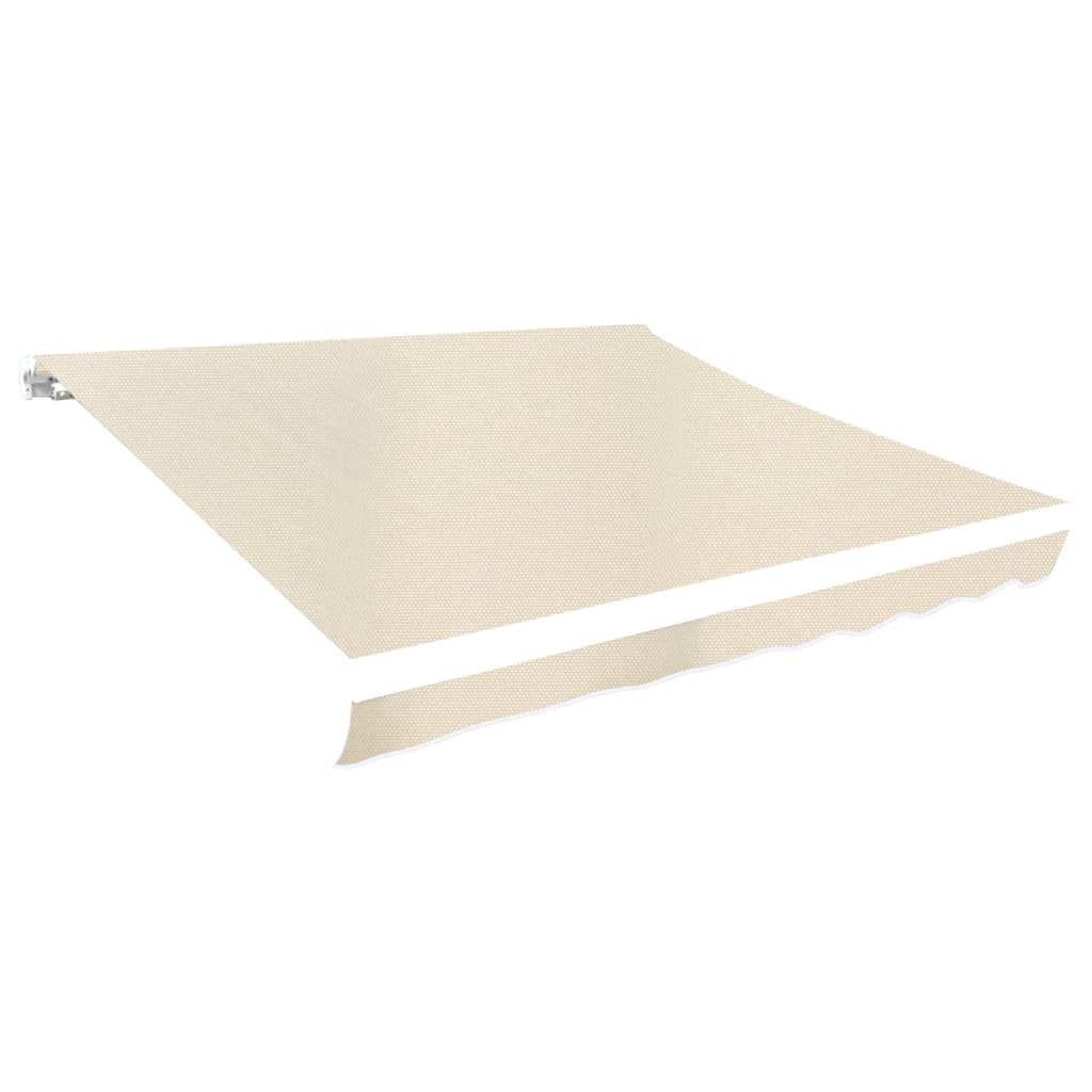 Toldo de lona amarelo girassol e branco 3x2,5 m sem armação