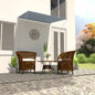 Toldo retrátil 150x150 cm amarelo e branco
