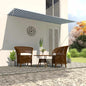 Toldo retrátil 150x150 cm amarelo e branco