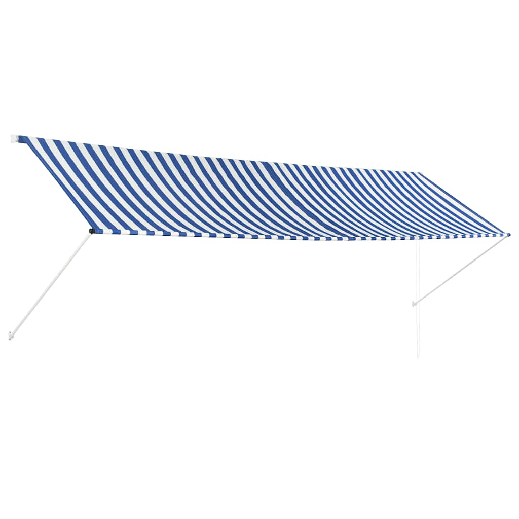 Toldo retráctil 150x150 cm amarillo y blanco