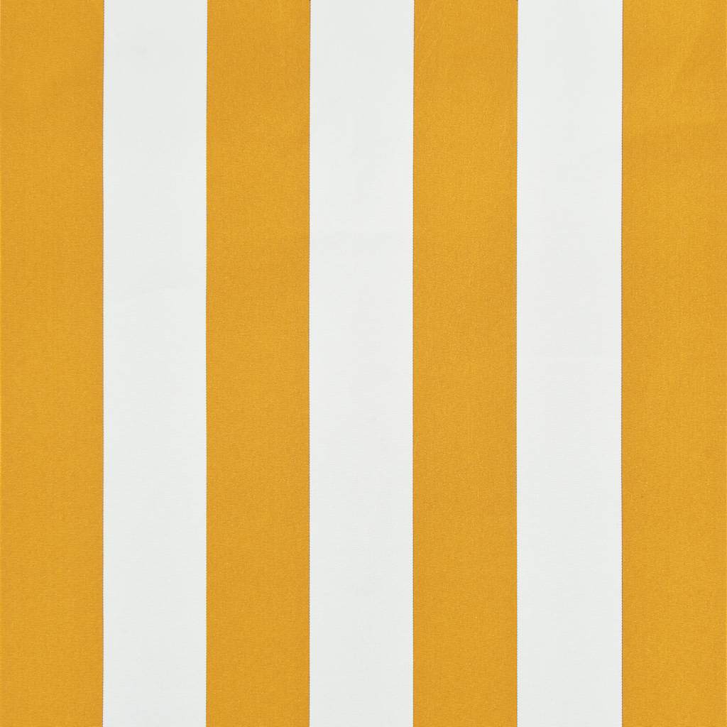 Toldo retráctil 150x150 cm amarillo y blanco