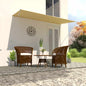 Toldo retrátil 150x150 cm amarelo e branco
