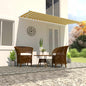 Toldo retrátil 150x150 cm amarelo e branco