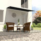 Toldo retrátil 150x150 cm amarelo e branco