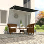 Toldo retrátil 150x150 cm amarelo e branco