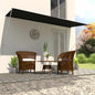 Toldo retrátil 150x150 cm amarelo e branco