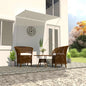 Toldo retrátil 150x150 cm amarelo e branco
