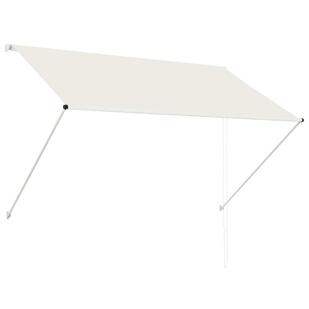 Toldo retráctil 150x150 cm amarillo y blanco