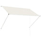 Toldo retrátil 150x150 cm amarelo e branco