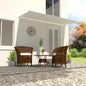 Toldo retrátil 150x150 cm amarelo e branco