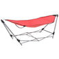 Blue foldable hammock with stand