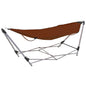 Blue foldable hammock with stand