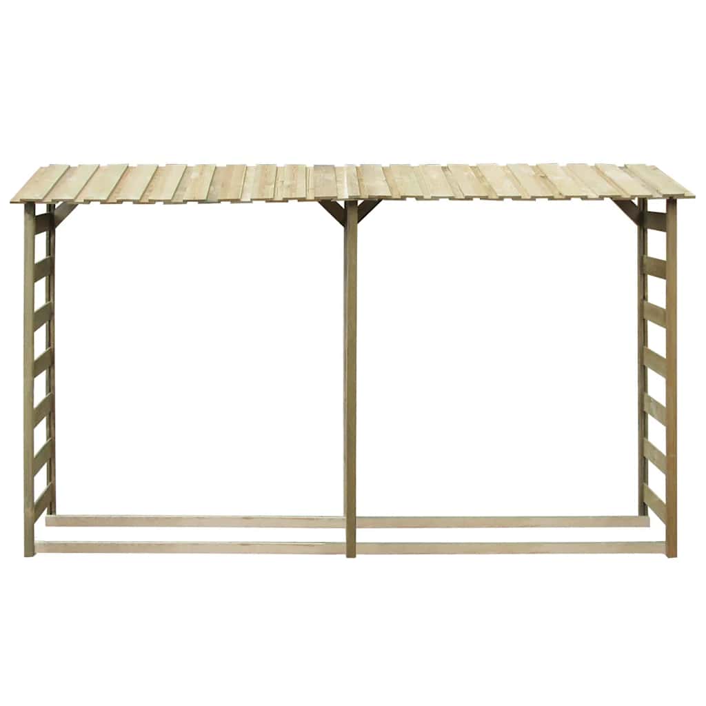 Caseta para leña madera de pino impregnada 300x44x176 cm