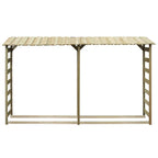Caseta para leña madera de pino impregnada 300x44x176 cm