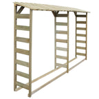 Caseta para leña madera de pino impregnada 300x44x176 cm
